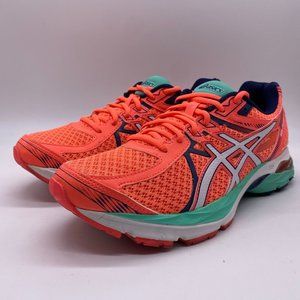 Asics Gel-Fluh 3 Women Size 10 Orange Running Athletic Shoes Lace Up Low Top